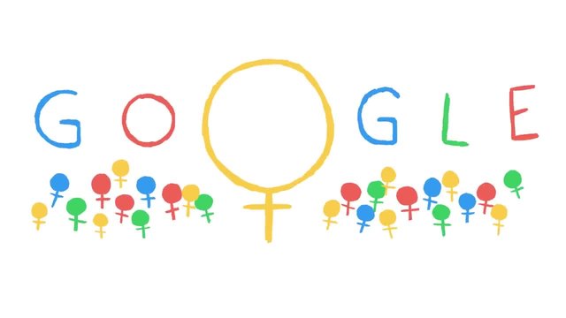Международен ден на жената - International Women's Day Doodle 2014 Google