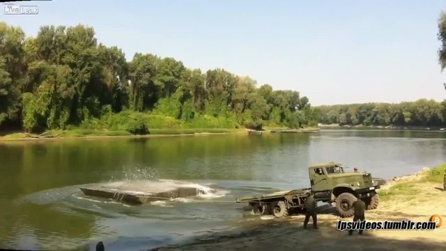 Как се преминава река с Kraz 2555-руска армия