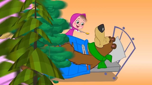 Маша и Мечока - Анимации за Деца / Маша и Медведь - Страшна сила (Серия 40)