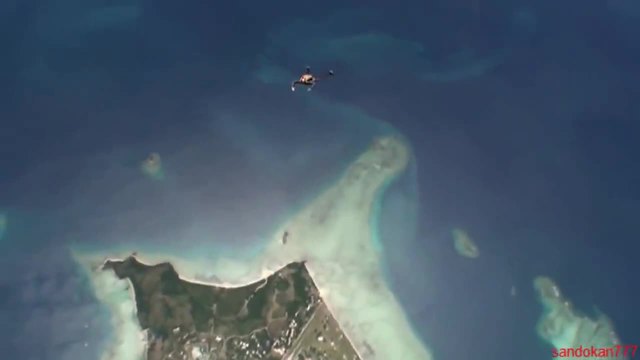 Красива гледка ! Скок с парашут над Фиджи