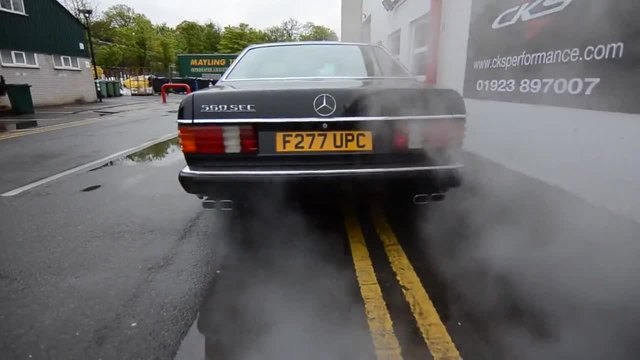 Mercedes 560sec W126 Cks Sport Quad Tailpipe exhaust