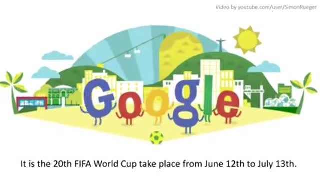 Бразилия 2014 - Световно първенство по футбол (World Cup 2014 Google Doodle)