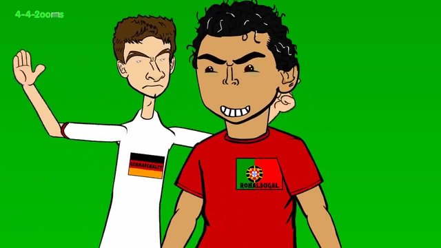 Германия и Португалия - Забавна футболна анимация (100% Смях)