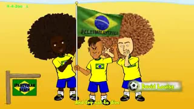 Световно първенство по футбол 2014(2014 World Cup Brazil) - Забавната страна на футболните звезди!
