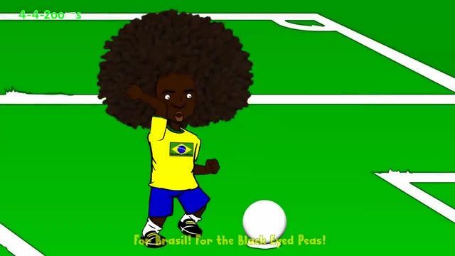 Бразилия и Чили - Забавна футболна анимация.