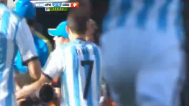 Аржентина 1:0 Швейцария (бг аудио) Мондиал 2014