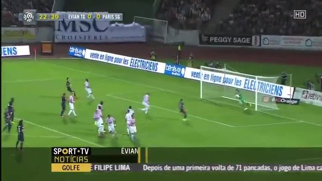 Евиан - Пари Сен Жермен 0:0