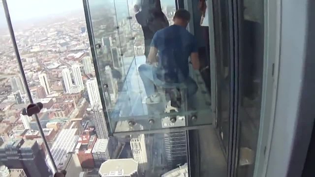 Гледка от балкона Willis Tower Skydeck - Чикаго
