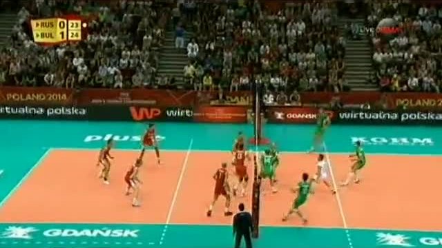 Волейбол: Русия - България 3:2 /  08 септември, 2014