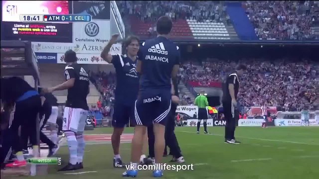 Страхотният гол на Пабло Ернандес срещу Атлетико Мадрид