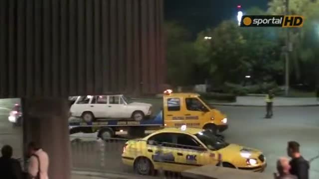 Лудогорец Базел 1:0 (22.10.2014) Видео! Шествието на ултрасите на Базел в центъра на София