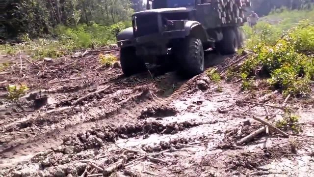 Руски камион в действие - Краз !