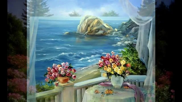 That's the beauty...(painting)...(music Richard Clayderman)... ...