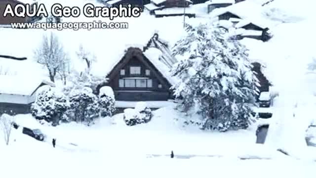 Зимна приказка в Япония Shirakawa-go