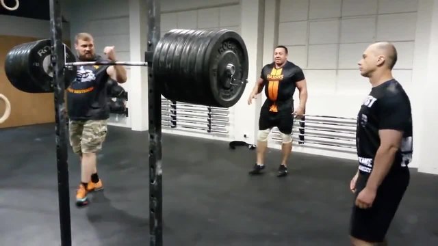 Руснак клек с щанга 305 кг без ръце -  Упражнение щанга!