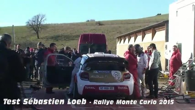 Test Sebastien Loeb Ds3 Wrc - Rallye Monte Carlo 2015