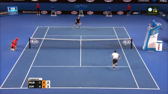 Класа! Вижте каква точка спечели Григор Димитров срещу Анди Мъри ( Australian Open 2015 )
