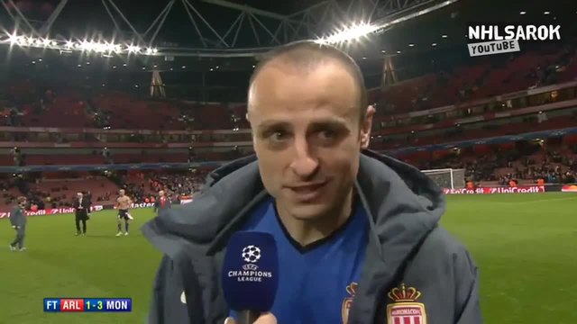 Arsenal vs Monaco 1-3 Интервю с Бербатов след мача