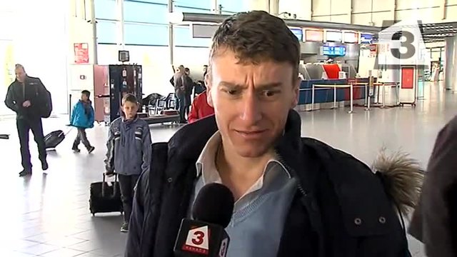 Биатлон - Интервю с Красимир Анев от летището преди заминаването му за Световното първенство