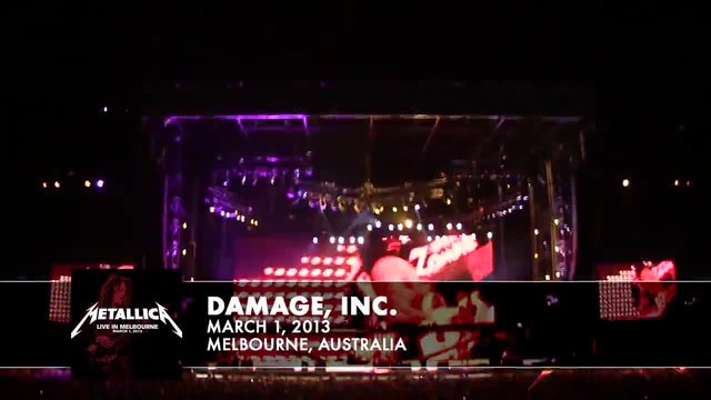 Metallica- Damage, Inc. (Live - Melbourne, Australia - 2013)