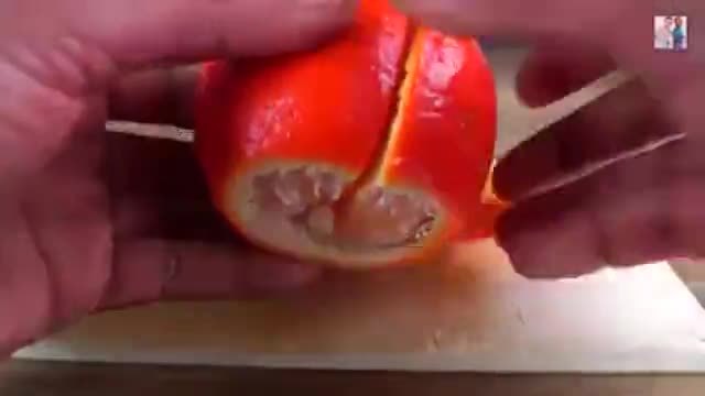 Как да с разрежем най-бързо и лесно портокал