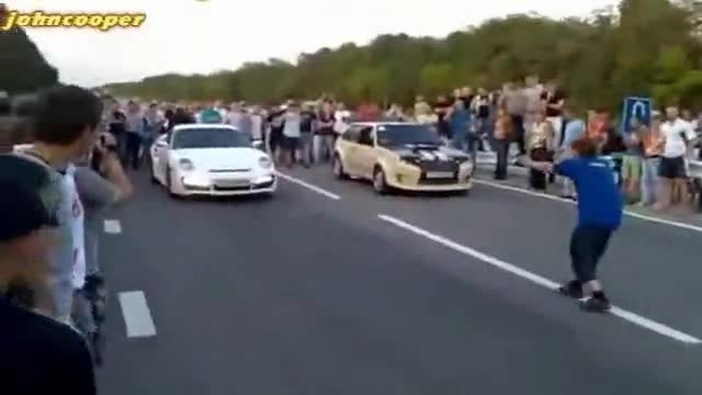 Porsche 911 Turbo vs Ваз 2108 sti