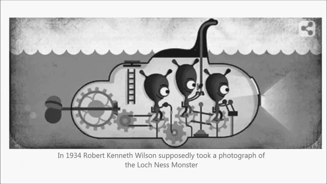 Чудовището от Лох Нес (Loch Ness Monster) - Google Doodle