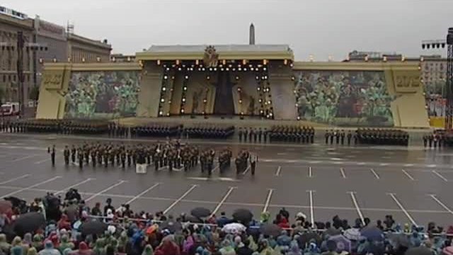 Парада на армията 9 май 2015 Русия - Площад Волгоград