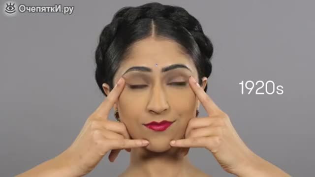 Красотата на лицето и прическите на индийската жена преди 100год. до наши дни
