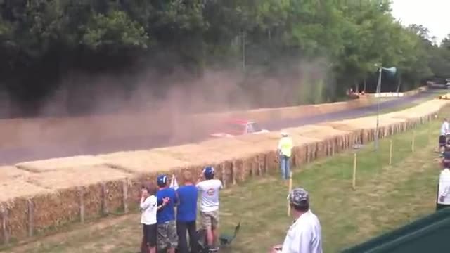 Holden VH Commodore Crashes at Goodwood Festival of Speed