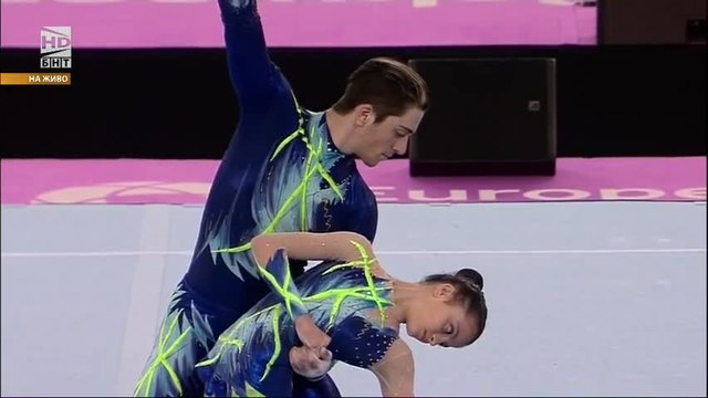 Европейските игри “Баку 2015 - България / Елена Великова и Алекс Жеков Акробатика