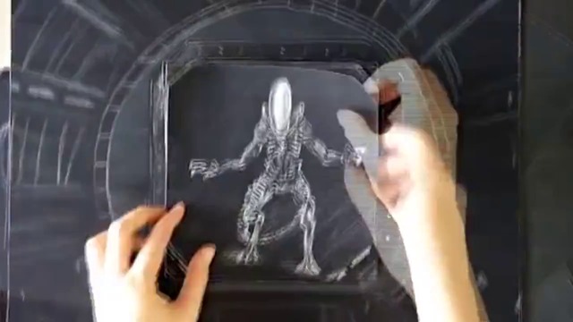 ПРИШЪЛЕЦът: фантастично видео от рисунки # tHe Alien slideShow art