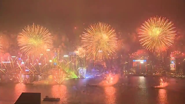 Новогодишна нощ 2018 в Хонг Конг (Hong Kong) Китай