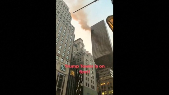 Пламна небостъргачът на Тръмп (ВИДЕО)