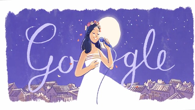 Честит 65-ти рожден ден, Тереса ​​Тен! Teresa Teng , Teresa Teng’s 65th Birthday Google Doodle