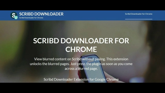 Scribd Downloader Chrome Free 2018