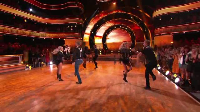 John Schneider and Emma Slater dance Jazz to “Thank God Im A Country Boy” by John Denver