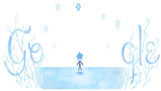 Winter Solstice 2018 Google Doodle Щастливо Зимно слънцестоене 2018 Google Doodle