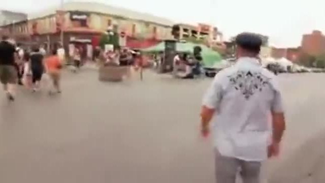 Dancing Zorbas in street - SERTAKI.