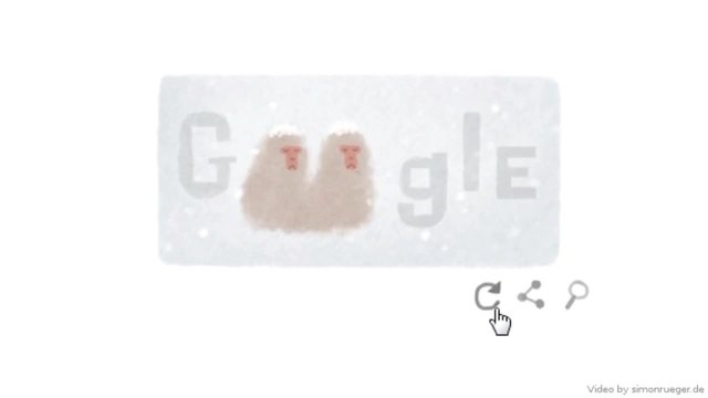 Японският Макак ви Честити денят на Земята - Earth Day 2014 Google logo (Doodle)