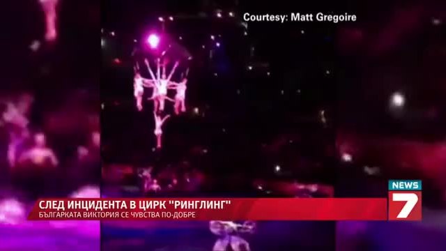 Състоянието на акробатката Виктория е стабилизирано