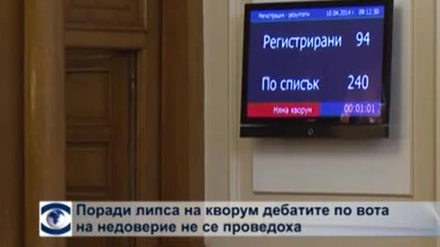 Дебати по вота на недоверие няма да има, БСП бойкотира заседанието