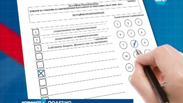 Как да гласуваме, за да бъде вотът ни валиден - Отбелязване с X и V