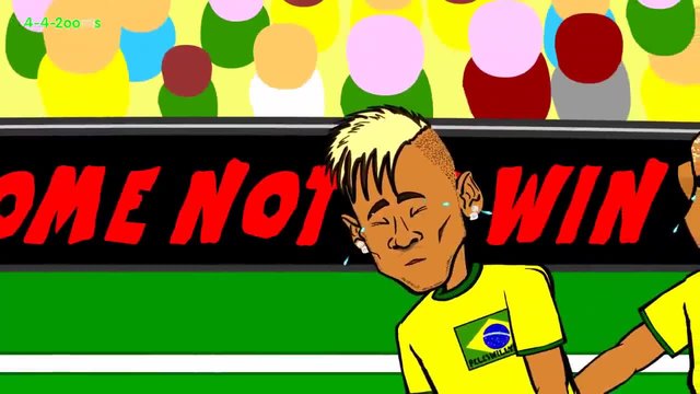 Бразилия и Мексико - Забавна футболна анимация.