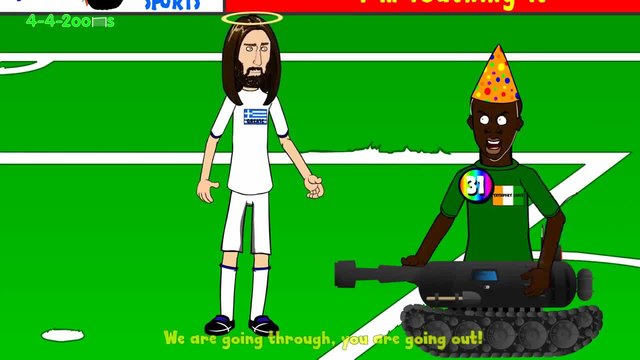 Анимации за световното: Гърция 2 - 1 Кот Д`ивоар