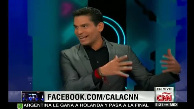 Catherine Siachoque en _Cala_ en canal CNN.. 2014