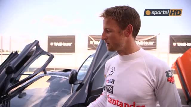 Кристиано Роналдо и Дженсън Бътън В Лудo Автошоу Край Мадрид