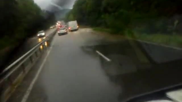 Наводнен път Бургас-Созопол - От "Моята Новина" Нова Телевизия