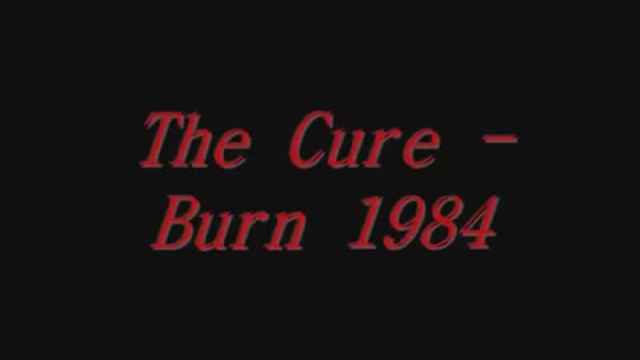 The Cure - Burn 1994 ( The Crow )