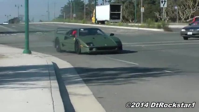 Матово зелено Ferrari F40